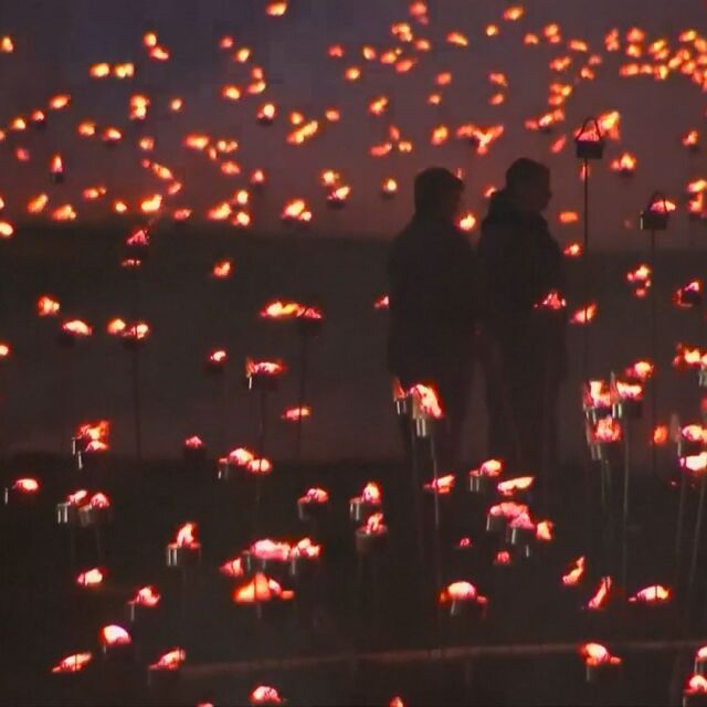 10 000 факли осветиха Лондонската кула снощи