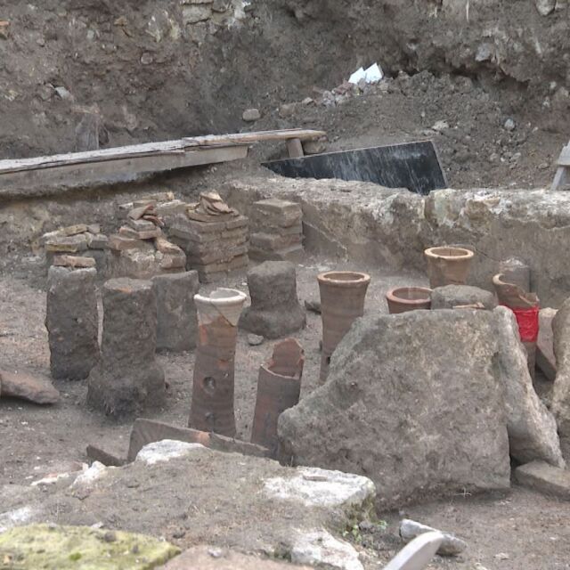 Древна археологическа находка: Обществена баня в центъра на Варна