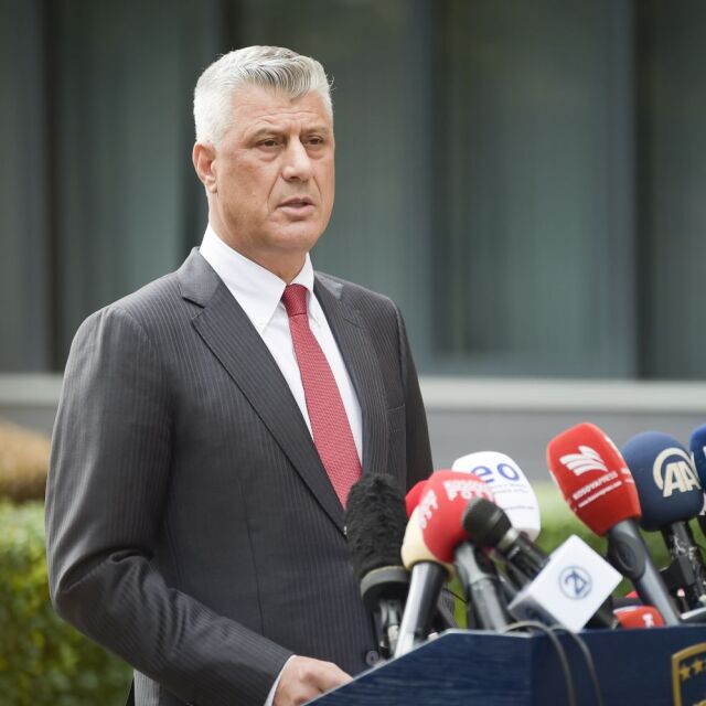 Президентът на Косово Хашим Тачи подаде оставка 