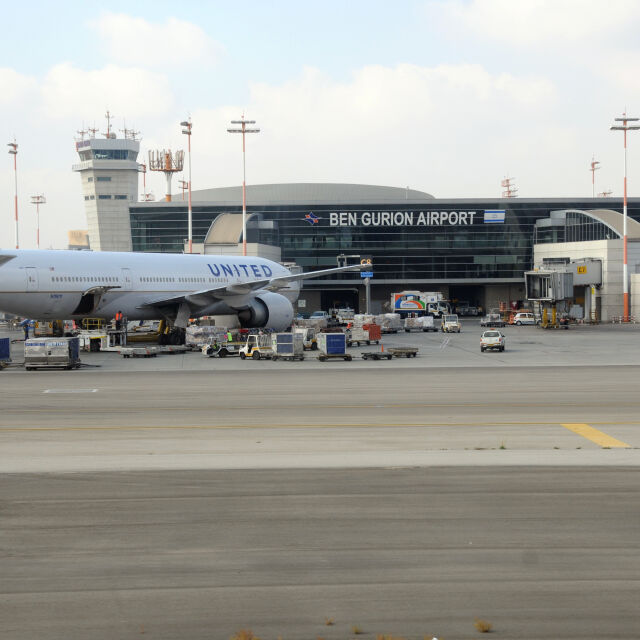 Полетите на най-голямото летище в Израел са намалели с 80%
