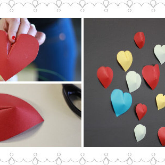 Направи си 3D сърце от хартия