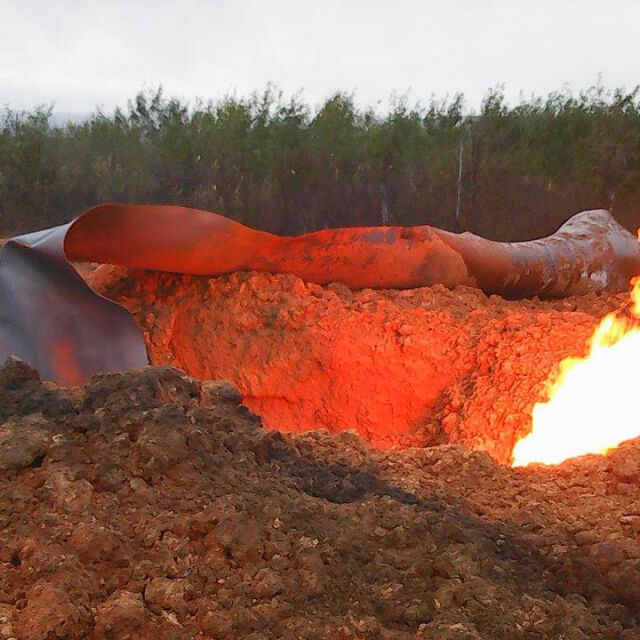 Взрив на газопровод край Павликени (СНИМКИ И ВИДЕО)