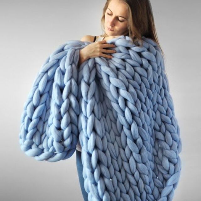 Как да изплетете одеяло без игли
