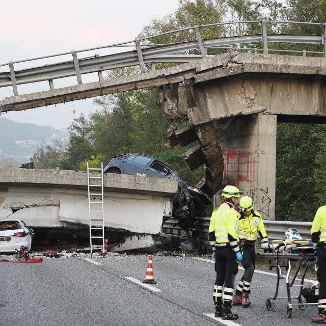 Българин е пострадал при срутването на магистрален мост в Италия (СНИМКИ И ВИДЕО)