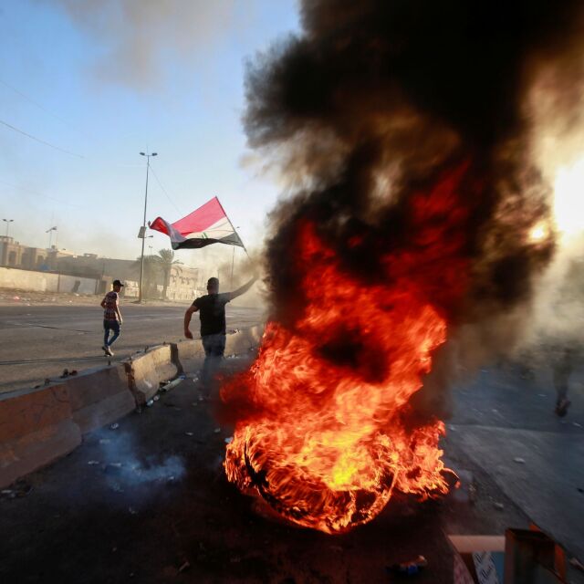 Близо 100 души са загинали по време на четиридневните демонстрации в Ирак