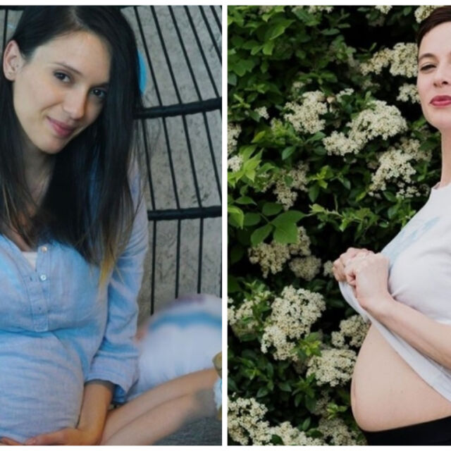 Първи снимки на Луиза Григорова и Весела Бабинова, след като актрисите родиха в един ден