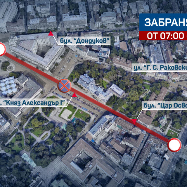 Тежка техника на пътните фирми блокира центъра на София в понеделник