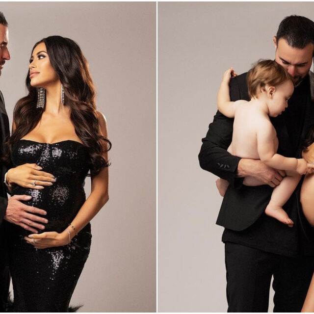 Официалната фотосесия на Филип Плейн и бременната му половинка