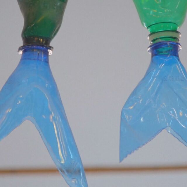 Как пластмасови бутилки могат да се превърнат в изкуство?
