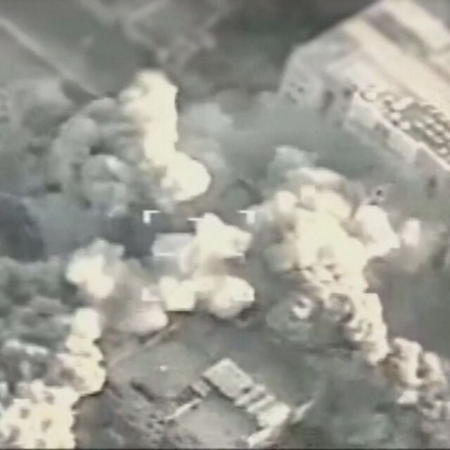 Израел публикува кадри от ракетни удари в Газа (ВИДЕО)