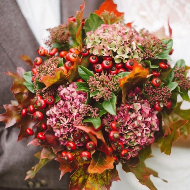 10 сватбени букета за есента