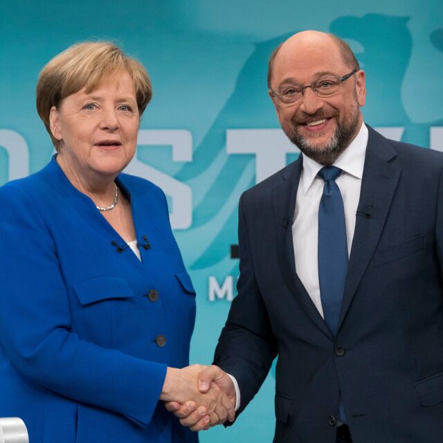 В 90-минутен дебат  по проблемите в Европа: Ангела Меркел надделя над Мартин Шулц