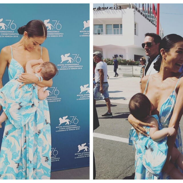 Аплодисменти за актрисата, която накърми дъщеря си на червения килим на кинофестивала във Венеция