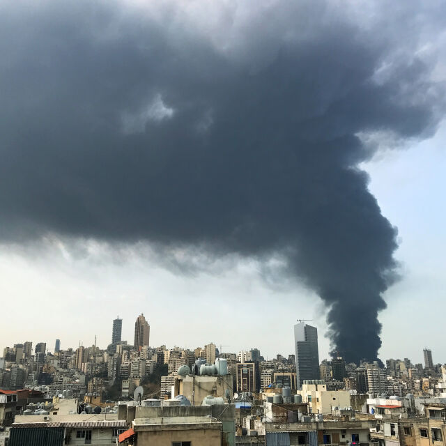 Отново голям пожар в Бейрут