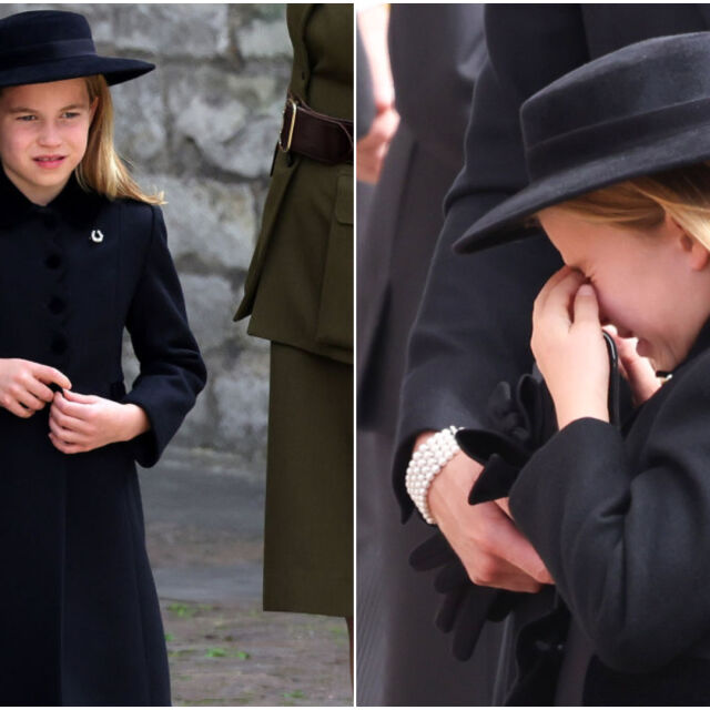 Принцеса Шарлот не се сдържа и избухна в сълзи на погребението