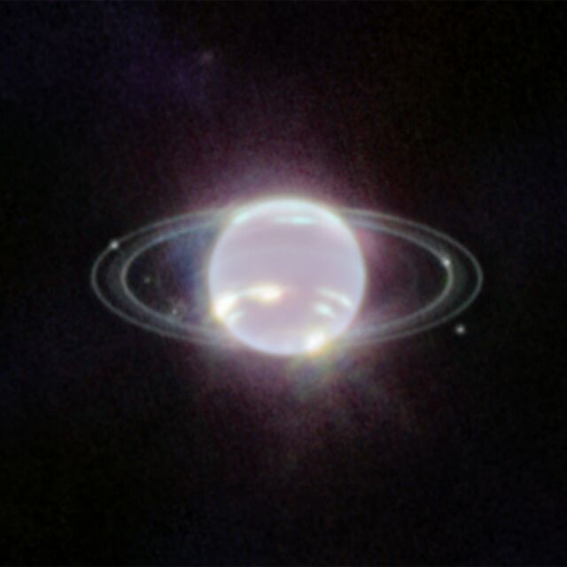 Ново изображение на телескопа „Джеймс Уеб“ показва пръстените на Нептун 
