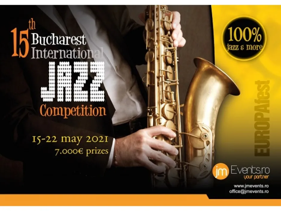 Международният джаз конкурс в Букурещ окачва участниците в 15-ото си издание през 2021 г.