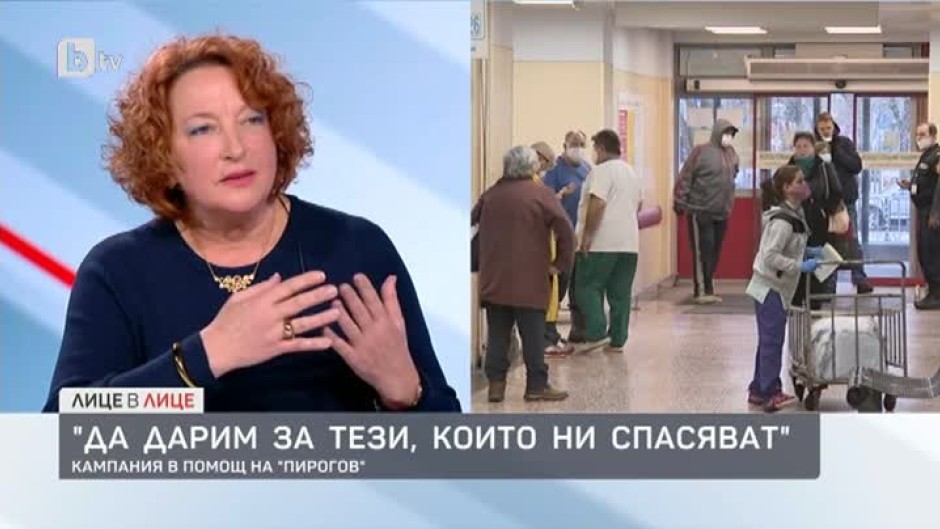 Катя Генова за кампанията в помощ на "Пирогов" - "Да дарим за тези, които ни спасяват"