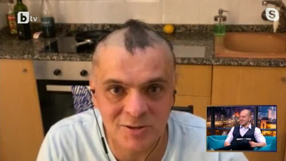 Васко Василев се подстрига в ефир, за да набере средства за лекарите в "Пирогов", които се борят срещу коронавируса