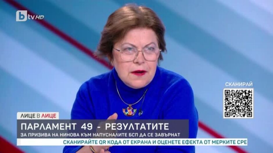 Татяна Дончева с равносметка на изборните резултати на "Левицата"