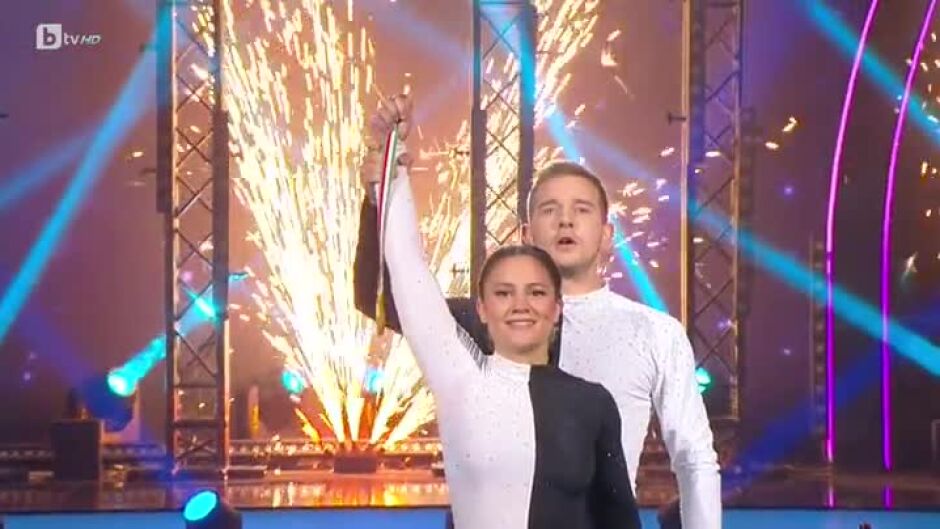 Ивет Горанова и Тодор Атанасов танцуват шоуденс, посветен на бабата и дядото на олимпийската шампионка