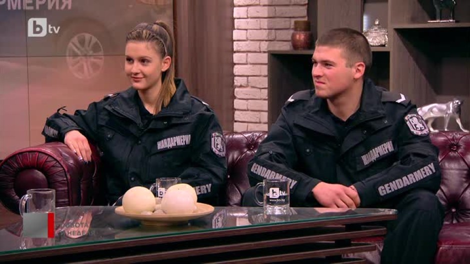 Най-младите в жандармерията: Едва навършили 20 години, Людмила и Антонио избират да пазят обществения ред