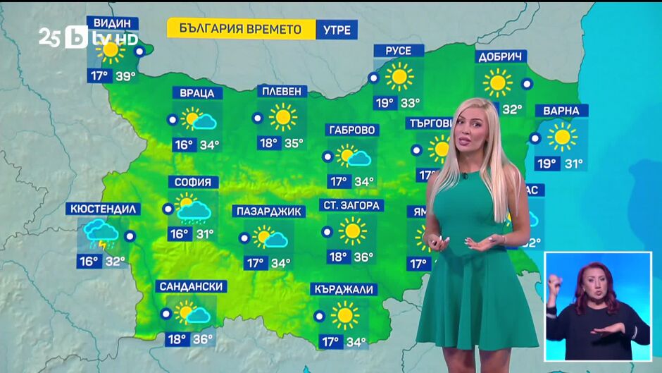 Времето - Централна емисия - 02.08.2025	