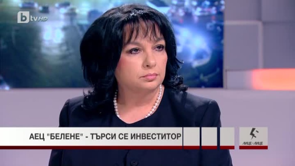 Теменужка Петкова: Има общо три компании, заявили интерес към АЕЦ "Белене"