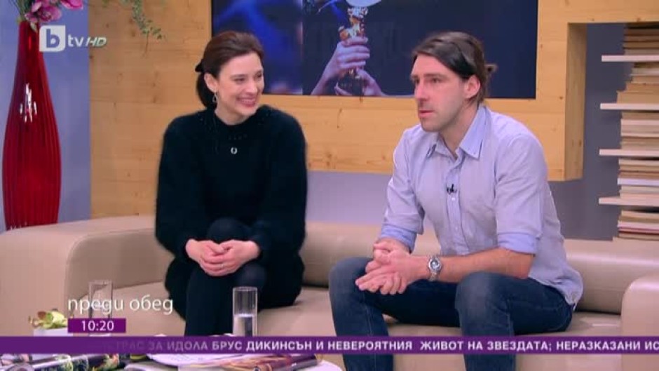 Ирмена Чичикова и Георги Налджиев след триумфа на фестивала "Берлинале"