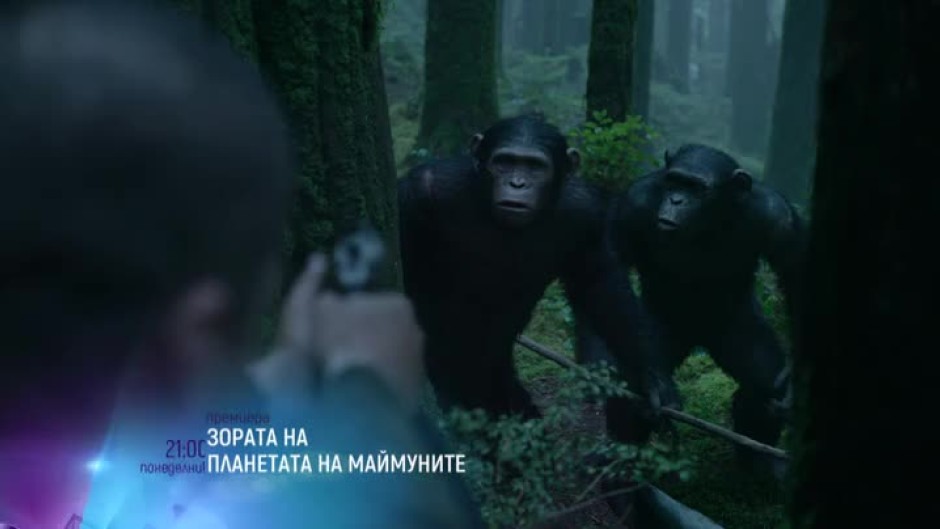 Гледайте на 30 януари "Зората на планетата на маймуните" от 21 ч. по bTV Cinema