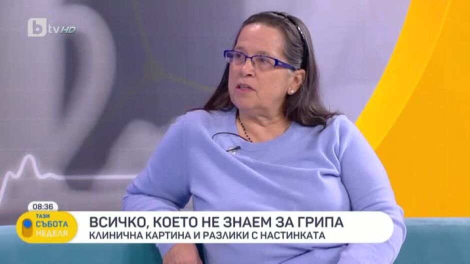 Д-р Гергана Николова: В момента боледуват повече децата, но това не е защото грипът щади по-възрастните пациенти