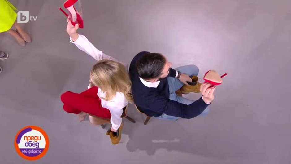 "Игра с обувки" с Поли Гергушева и годеника ѝ Борис Мечкуев