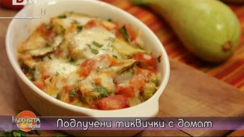 Охридска чорба с телешко, Подлучени тиквички с домат и Печен пипер със сирене и домати