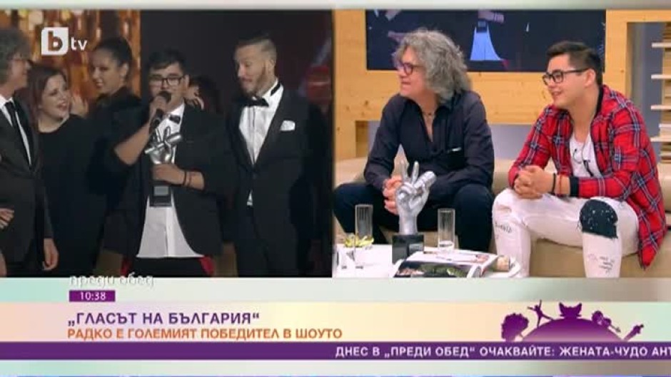 Радко Петков: Сара Сюзет стискаше палци аз да спечеля "Гласът на България"