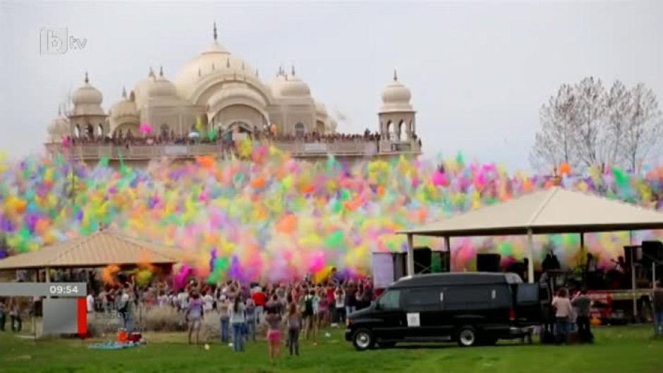 Фестивалът на цветовете в Индия