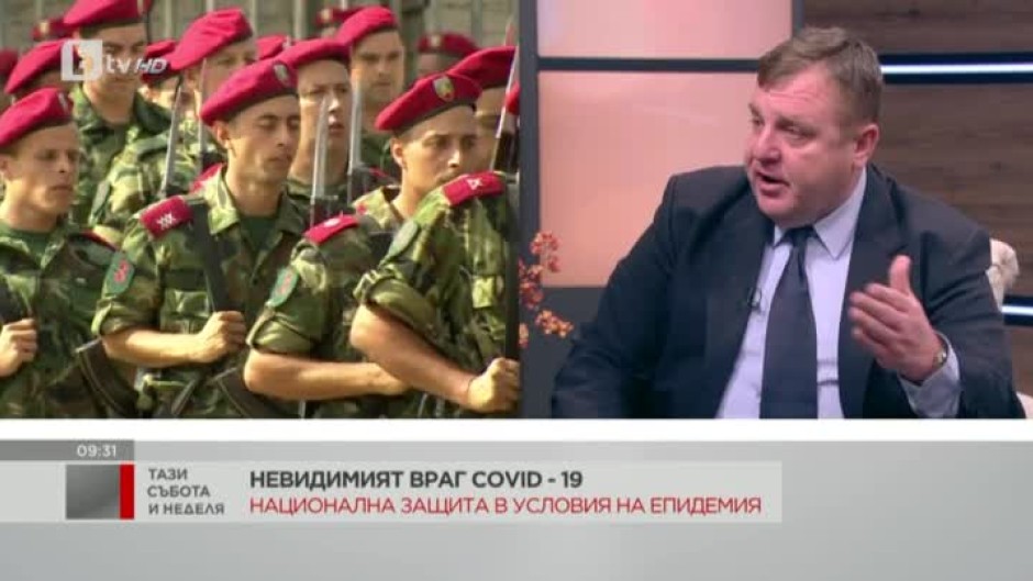 Красимир Каракачанов: Армията няма да тръгне с танковете по улиците, както се спекулира