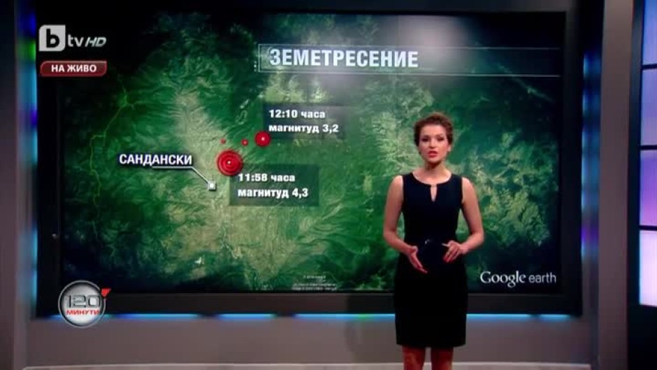 Земетресение разтърси Югозападна България