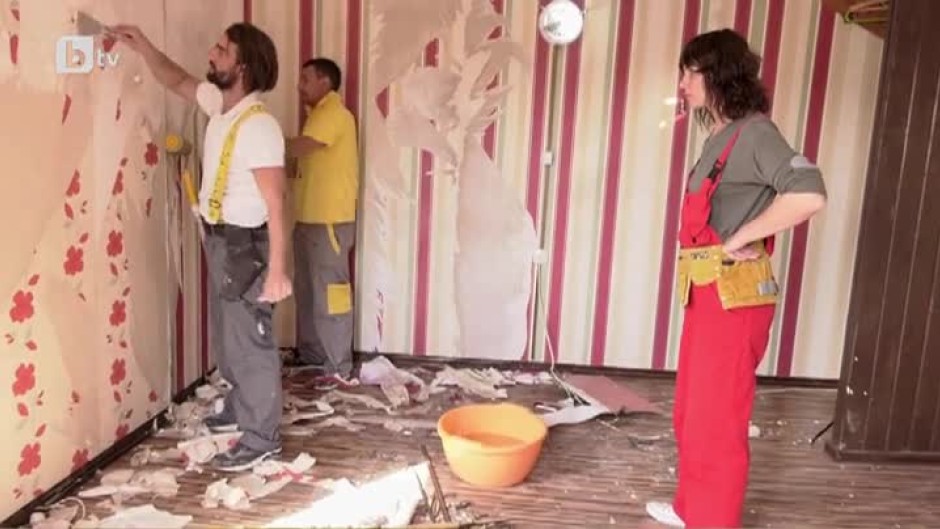 "Бригада Нов дом" запретна ръкави, за да преобрази дома на семейството на баба Наташа