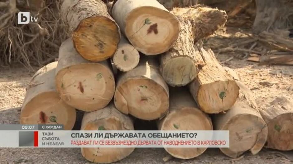 Безплатни ли са безвъзмездните дърва за пострадалите в потопа в Карловско?
