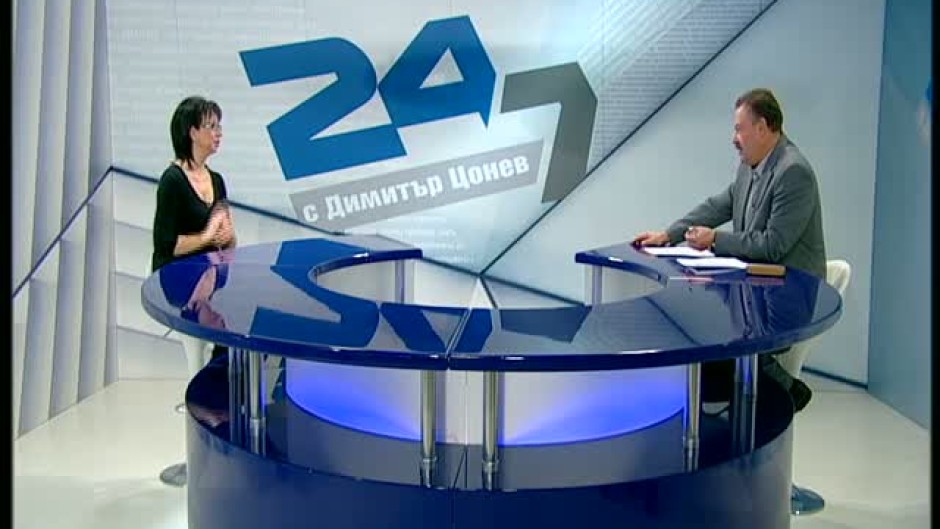 Цветанка Ризова гостува на "24/7 с Димитър Цонев"