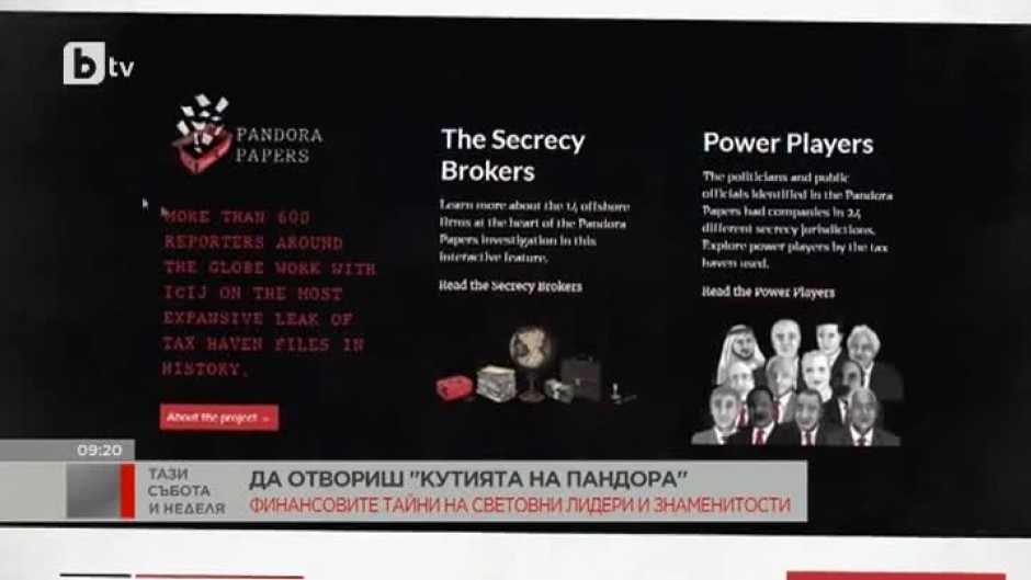 Да отвориш "Кутията на Пандора": Финансовите тайни на световни лидери и знаменитости