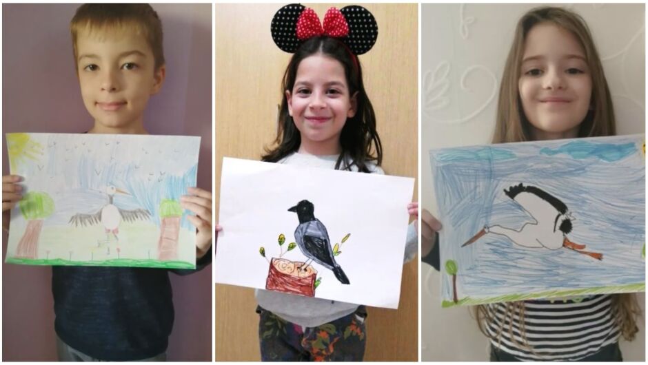 Деца от Приморско рисуват по случай Международния ден на птиците (ВИДЕО)