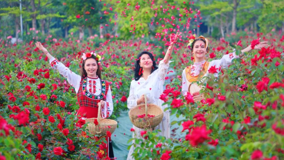 Две български красавици представиха страната ни на Фестивала на розата в Китай (СНИМКИ)