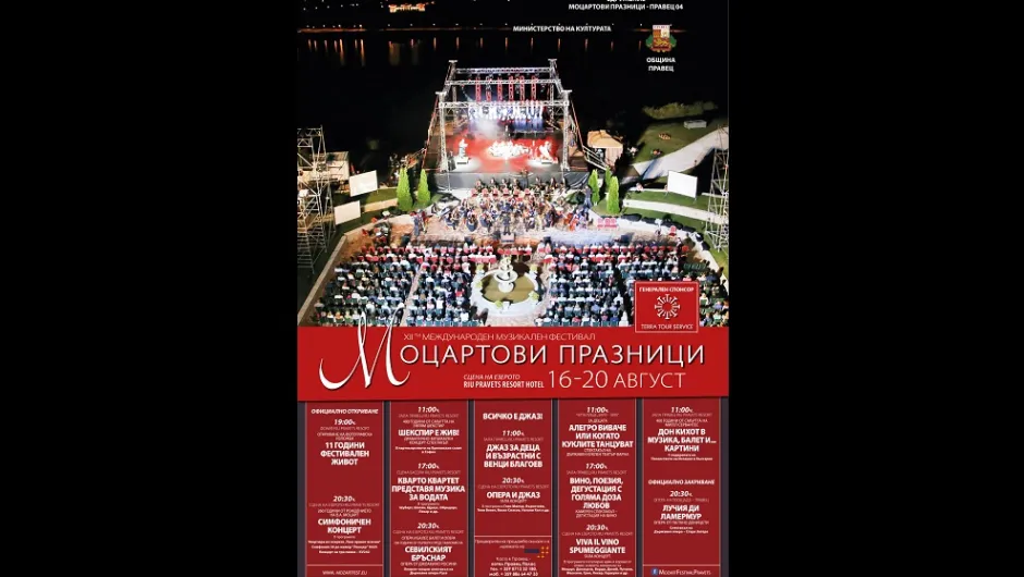 XII Международен музикален фестивал „Моцартови празници” Правец 2016