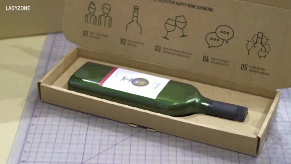 Как изглежда бутилка вино, която може да се побере в пощенска кутия (ВИДЕО)