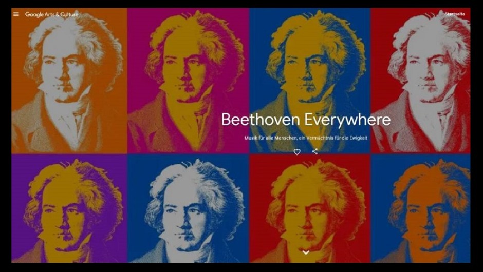 Google отбелязва юбилея на Бетовен със специална платформа