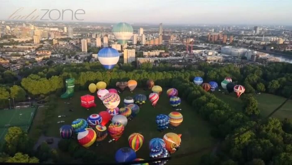 Да посрещнеш изгрева в балон над Лондон (ВИДЕО)