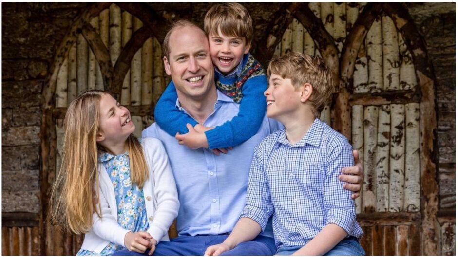 "Обичаме те, тате": Децата на принц Уилям споделиха обща снимка (ВИДЕО)
