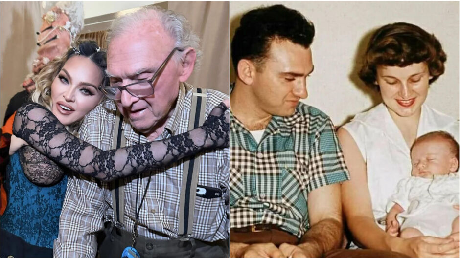 Как Мадона поздрави баща си за 93-ия му рожден ден (СНИМКИ)