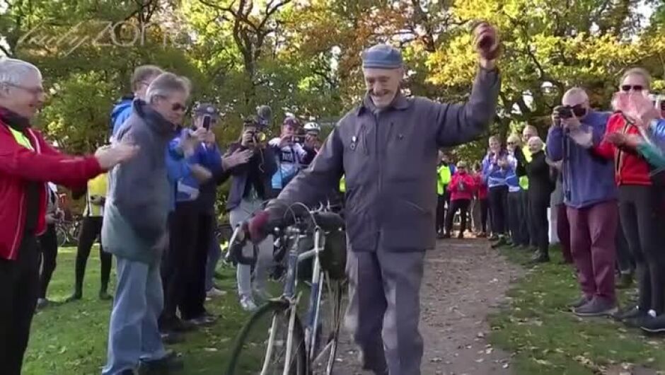 82-годишен велосипедист с рекорд от 1,6 млн. км  (ВИДЕО)